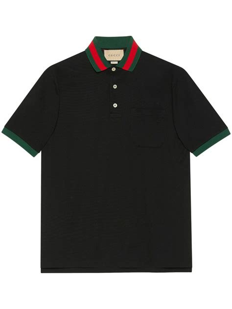 polo gucci abeja|gucci piqué polo shirt.